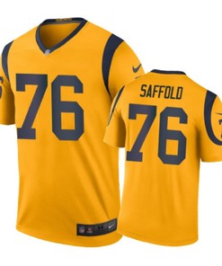 Los Angeles Rams #76 Rodger Saffold Nike Color Rush Gold Jersey