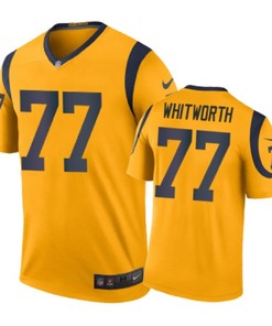 Los Angeles Rams #77 Andrew Whitworth Nike Color Rush Gold Jersey