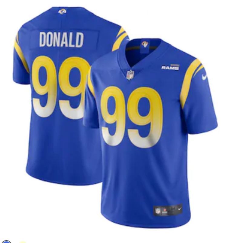 Los Angeles Rams Aaron Donald #99 2020 Nfl Blue Jersey Jersey