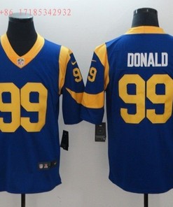 Los Angeles Rams Aaron Donald #99 2020 Nfl Blue Jersey Jersey