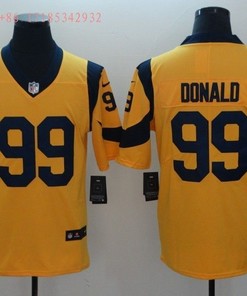 Los Angeles Rams Aaron Donald #99 2020 Nfl Gold Jersey Jersey