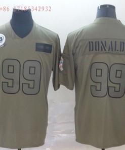 Los Angeles Rams Aaron Donald #99 2020 Nfl Grey Jersey Jersey