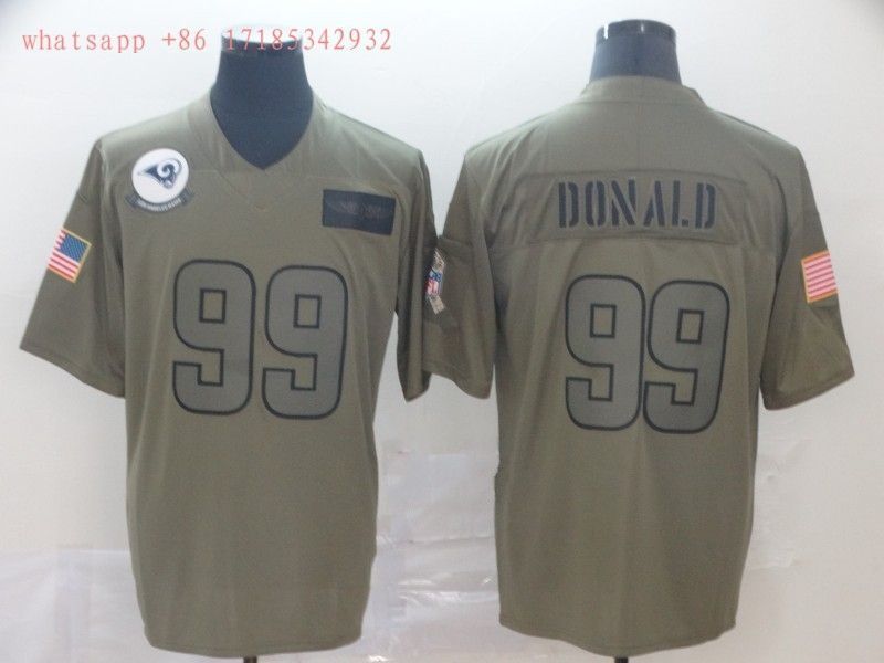 Los Angeles Rams Aaron Donald #99 2020 Nfl Grey Jersey Jersey