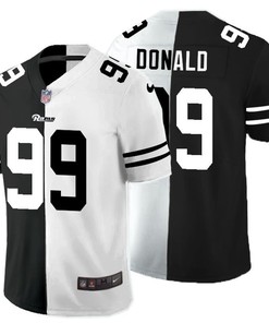 Los Angeles Rams Aaron Donald #99 Nfl 2020 Black And White Jersey
