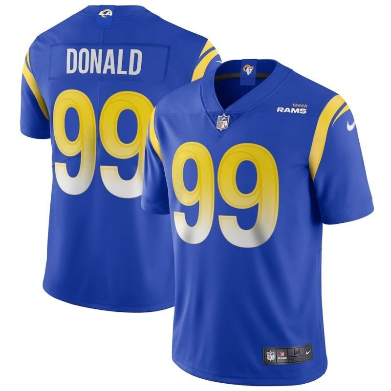 Los Angeles Rams Aaron Donald #99 Nfl 2020 Blue Jersey