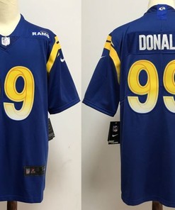Los Angeles Rams Aaron Donald #99 Nfl 2020 Cobalt Jersey