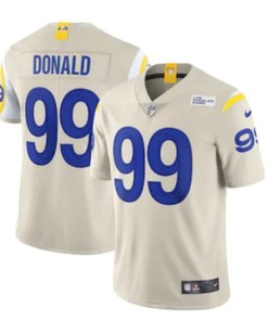 Los Angeles Rams Aaron Donald #99 Nfl 2020 Gold Jersey