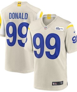 Los Angeles Rams Aaron Donald #99 Nfl 2020 Gold Jersey