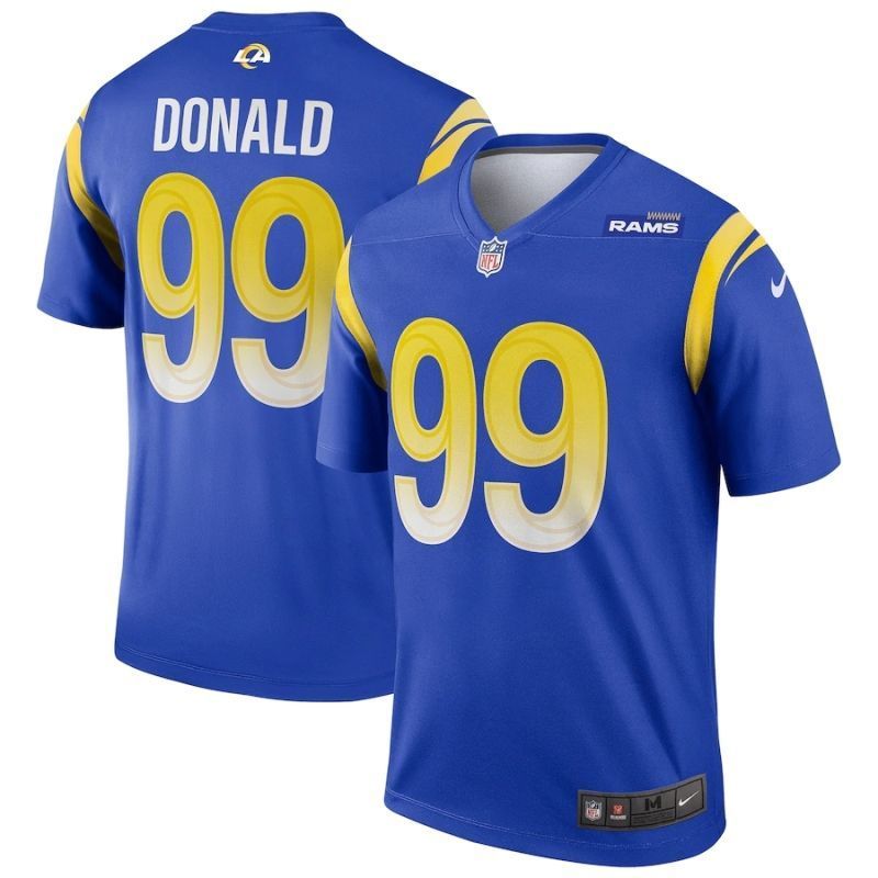 Los Angeles Rams Aaron Donald #99 Nfl 2020 Indigo Jersey