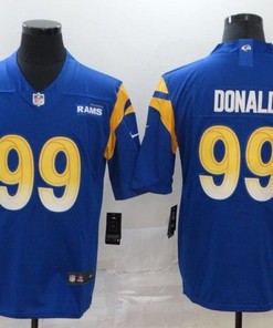 Los Angeles Rams Aaron Donald #99 Nfl 2020 Navy Blue Jersey
