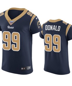 Los Angeles Rams Aaron Donald Navy 100th Season Vapor Elite Jersey