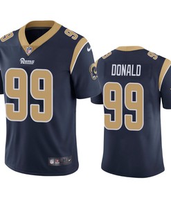 Los Angeles Rams Aaron Donald Navy Vapor Untouchable Limited Jersey