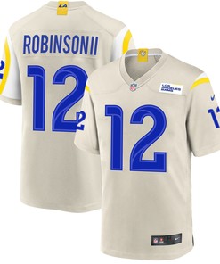 Los Angeles Rams Allen Robinson 12 Game Jersey - Bone Jersey