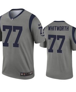 Los Angeles Rams Andrew Whitworth Gray Inverted Legend Jersey