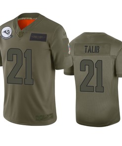 Los Angeles Rams Aqib Talib Camo 2019 Salute To Service Limited Jersey