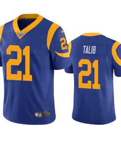 Los Angeles Rams Aqib Talib Royal 100th Season Vapor Limited Jersey
