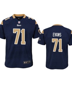 Los Angeles Rams Bobby Evans 2019 Nfl Draft Navy Game Youth Jersey