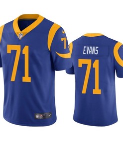 Los Angeles Rams Bobby Evans 2019 Nfl Draft Royal Vapor Limited Jersey