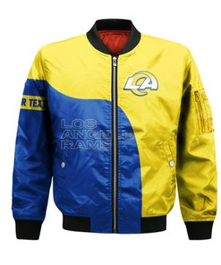 Los Angeles Rams Bomber Curve Style Custom- NFL