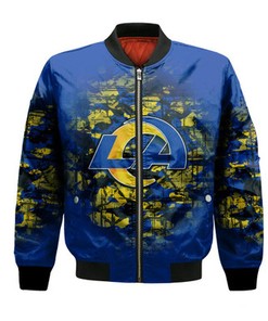 Los Angeles Rams Bomber Jacket Camouflage Vintage  - NFL