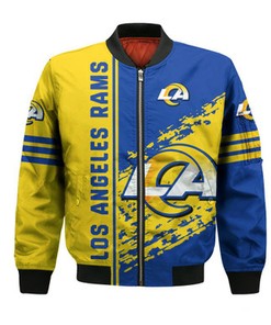 Los Angeles Rams Bomber Jacket Quarter Style - NFL