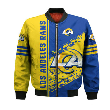 Los Angeles Rams Bomber Jacket Quarter Style - NFL