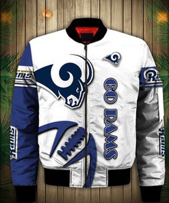 Los Angeles Rams Bomber jacket Graphic balls gift for fans