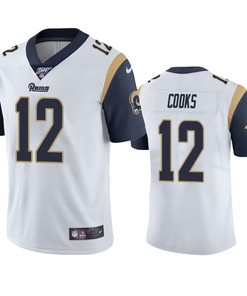 Los Angeles Rams Brandin Cooks White 100th Season Vapor Limited Jersey