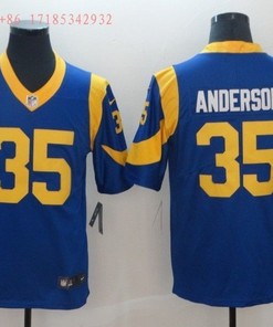 Los Angeles Rams C. J. Anderson #35 2020 Nfl Blue Jersey Jersey