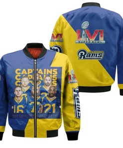 Los Angeles Rams Captains Great Players NFL Super Bowl LVI Gift For Rams Fans Bomber Jacket
