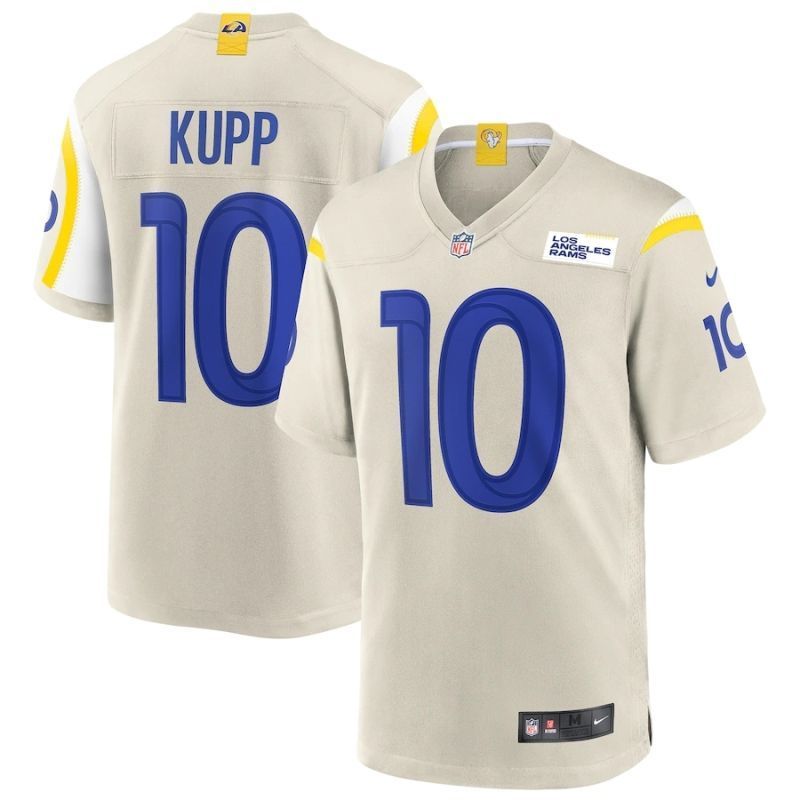 Los Angeles Rams Cooper Kupp #10 Nfl 2020 Beige Jersey