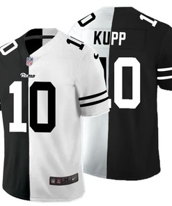 Los Angeles Rams Cooper Kupp #10 Nfl 2020 Black And White Jersey