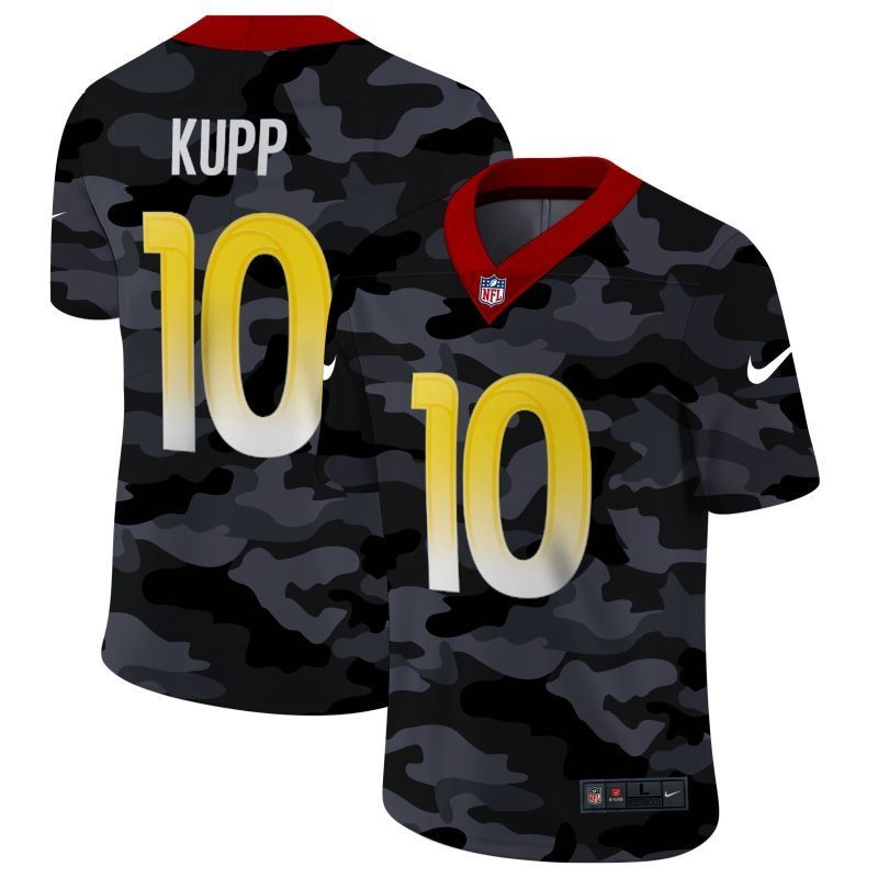 Los Angeles Rams Cooper Kupp #10 Nfl 2020 Camo Black Jersey
