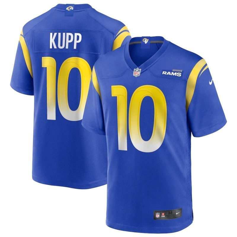 Los Angeles Rams Cooper Kupp #10 Nfl 2020 Cobalt Jersey