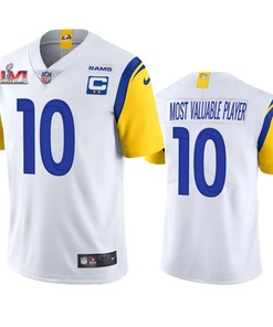 Los Angeles Rams Cooper Kupp 10 White Super Bowl LVI MVP Limited Jersey