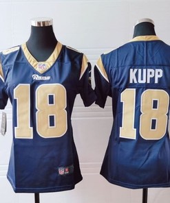 Los Angeles Rams Cooper Kupp #18 Nfl 2020 Dark Blue Womens Jersey