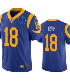 Los Angeles Rams Cooper Kupp Royal 100th Season L.a. Coliseum Patch Jersey