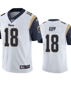 Los Angeles Rams Cooper Kupp White 100th Season Vapor Limited Jersey