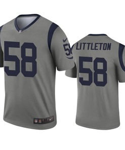 Los Angeles Rams Cory Littleton Gray Inverted Legend Jersey