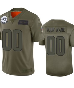 Los Angeles Rams Custom Camo 2019 Salute To Service Limited Jersey