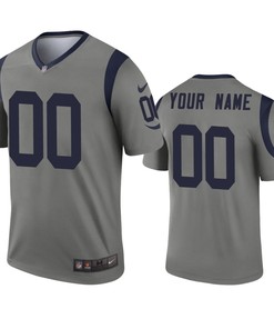 Los Angeles Rams Custom Gray Inverted Legend Jersey