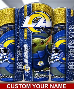 Los Angeles Rams Custom Name Tumbler Gift for Fan