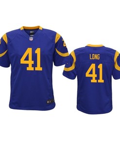 Los Angeles Rams David Long 2019 Nfl Draft Royal Game Youth Jersey