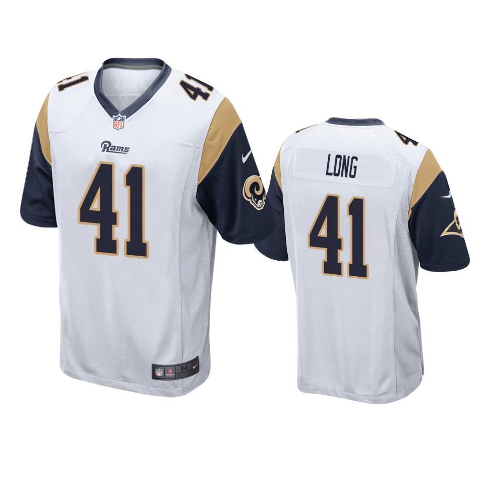 Los Angeles Rams David Long 2019 Nfl Draft White Game Jersey