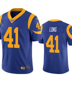 Los Angeles Rams David Long Royal 100th Season Vapor Limited Jersey