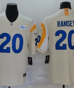 Los Angeles Rams Jalen Ramsey #20 Nfl 2020 Beige Jersey