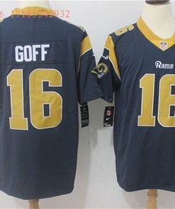 Los Angeles Rams Jared Goff #16 2020 Nfl Black Jersey Jersey