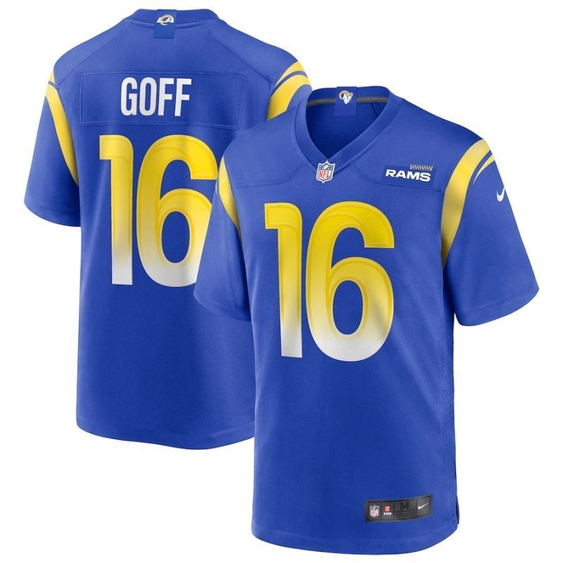 Los Angeles Rams Jared Goff #16 2020 Nfl Blue Jersey Jersey