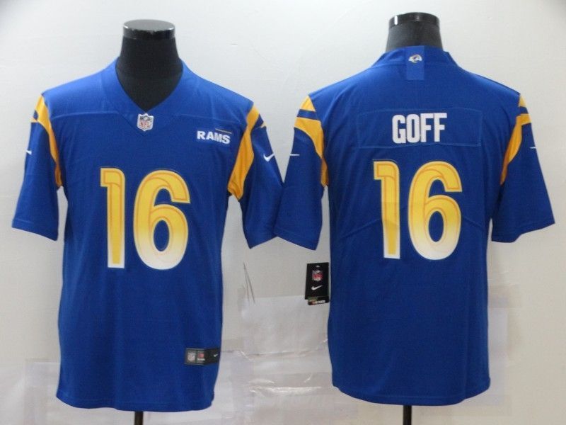 Los Angeles Rams Jared Goff #16 2020 Nfl Blue Jersey Jersey