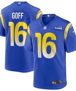 Los Angeles Rams Jared Goff #16 2020 Nfl Blue Jersey Jersey
